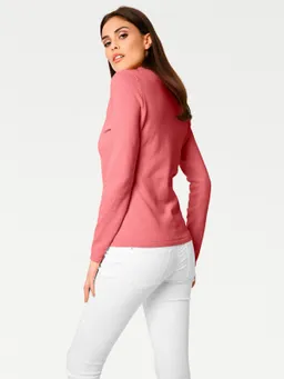 heine V-Ausschnitt-Pullover koralle – Produktbild 1 von 1
