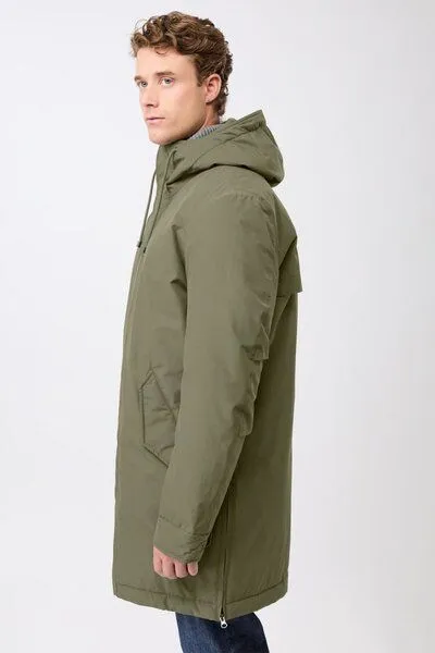 LangerChen LangerChen Langer Parka wattiert mit Funktion, Sencha (grün), – Produktbild 2 von 4