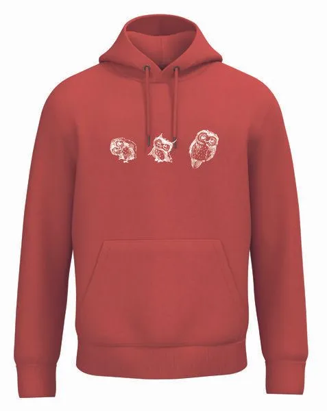Greenspired Greenspired Basic Bio Unisex Hoody Nr. 4 Three Owls 350g/m² XXS - 3 XL, Paprika, – Produktbild 1 von 1