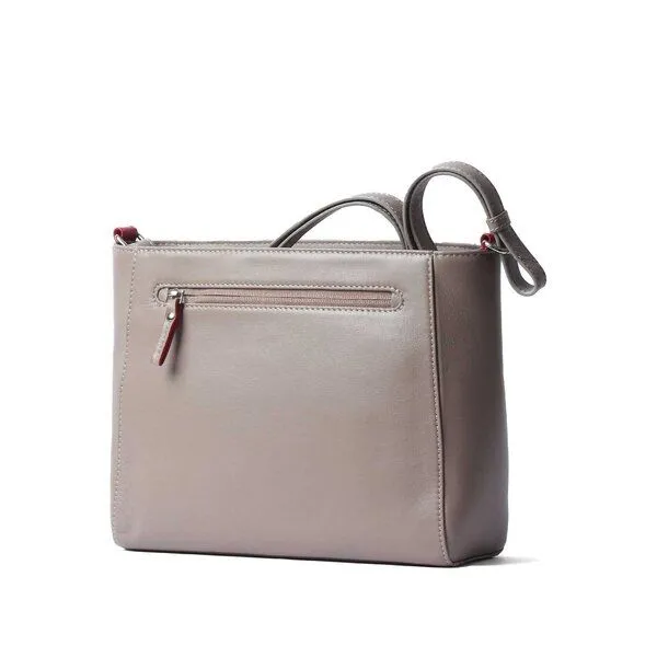 Vargu Vargu Leder-Umhängetasche Sandrin 1, Taupe, – Produktbild 4 von 4