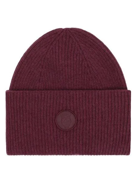 KnowledgeCotton Apparel KnowledgeCotton Apparel Woll-Mütze - Rib Beanie - aus 100% Merino Wolle, Rot (fig), – Produktbild 1 von 4
