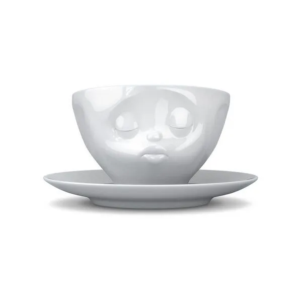 FIFTYEIGHT PRODUCTS FIFTYEIGHT PRODUCTS Küssende Kaffeetasse aus Porzellan – Produktbild 3 von 4