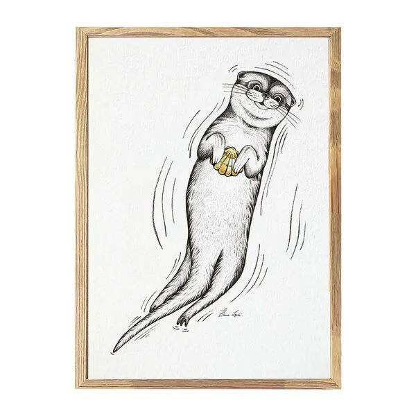 LIGARTI Kunstdruck »Muschelotter« von LIGARTI | A4, A3 oder A2 | Wandbild | Poster | Kunst – Produktbild 1 von 3