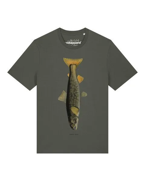 watapparel watapparel T-Shirt Unisex Forelle, Khaki, – Produktbild 1 von 2