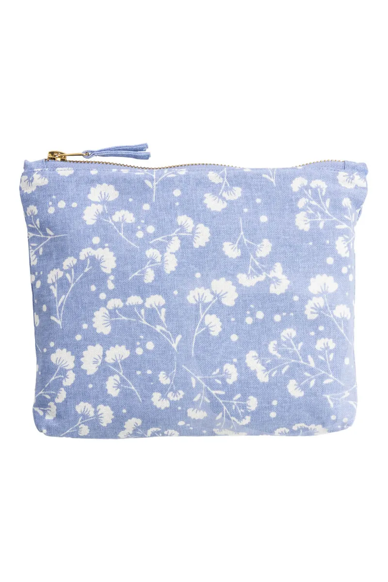 Tranquillo Kosmetiktasche BLOSSOM CHARM - blau – Produktbild 1 von 2