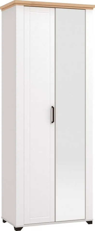 Home affaire Garderobenschrank Valencia, Weiß, – Produktbild 2 von 5