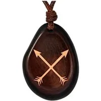 Simaru Simaru Braun Tagua-Kette mit graviertem Tieranhänger – Produktbild 3 von 5