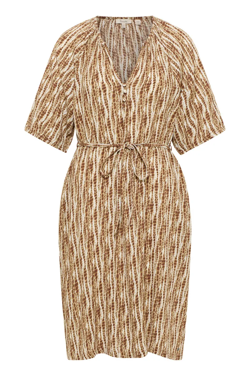Tranquillo Kleid Saraah aus EcoVero™ Viskose - sand batik / 40 – Produktbild 1 von 2