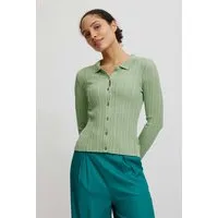 Tranquillo tranquillo Damen-Cardigan mit Rippenstruktur, jade, Gr. S – Produktbild 1 von 1