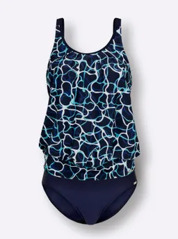 feel good Tankini marine-royalblau-bedruckt – Produktbild 1 von 1
