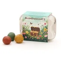 Die Stadtgärtner Die Stadtgärtner 6 bunte Blumenmurmeln im Eierkarton - Blumenschatz – Produktbild 1 von 1