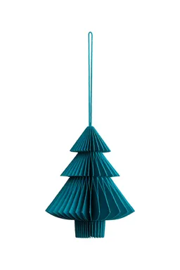 Tranquillo Papieranhänger PETROL TREE - groß - blau – Produktbild 1 von 1