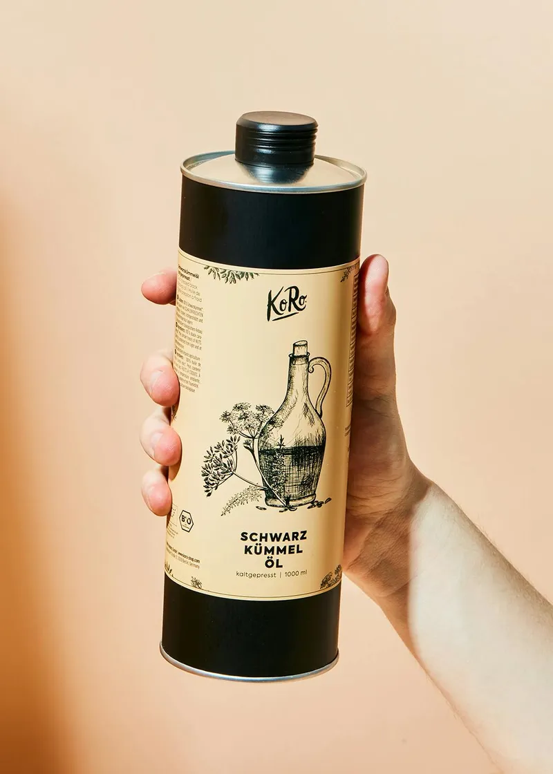 KoRo Bio Schwarzkümmelöl 1 L – Produktbild 5 von 5