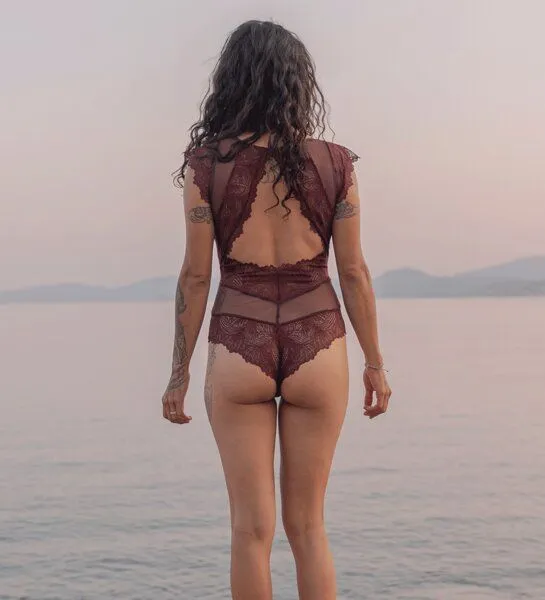Anekdot Anekdot Bodysuit Amara, Lila, – Produktbild 4 von 4