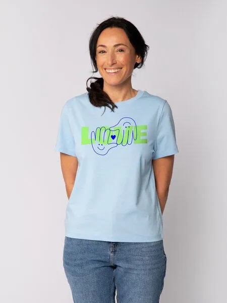 watapparel watapparel T-Shirt Frauen Love, Blue soul, – Produktbild 1 von 3