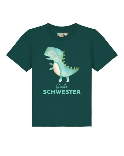 watabout.kids watabout.kids T-Shirt Kinder Dinosaurier 03 Große Schwester, Glazed green, – Produktbild 1 von 2