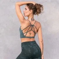 Jaya Jaya CAROLINA - Damen - Bra für Yoga aus Biobaumwolle, Forest/grün, – Produktbild 1 von 1