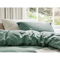 Yumeko Kissenbezug "Yumeko" aus Baumwollsatin, Sea green, – Produktbild 1 von 1
