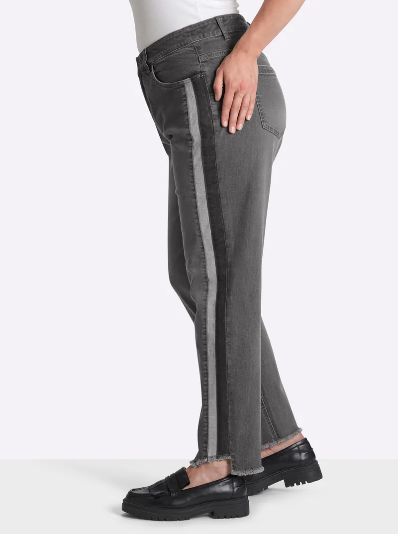 sheego Jeans grey denim, Grey denim, – Produktbild 3 von 3