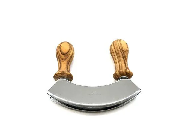 Olivenholz erleben Olivenholz erleben Wiegemesser DESIGN mit Olivenholz-Griffen – Produktbild 2 von 3