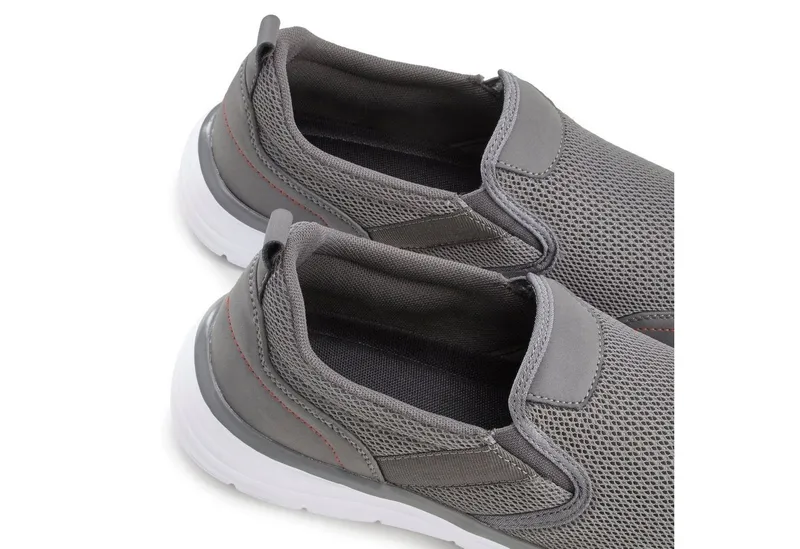 AUTHENTIC LE JOGGER AUTHENTIC LE JOGGER Slipper, Halbschuhe, Freizeitschuhe, Turnschuh, Slip-On-Sneaker Sneaker zum Reinschlüpfen Unisex VEGAN, Grau, – Produktbild 5 von 5
