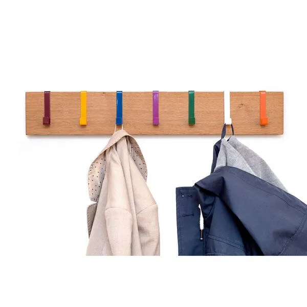 klotzaufklotz klotzaufklotz Garderobe Eiche, 60cm – Produktbild 2 von 4