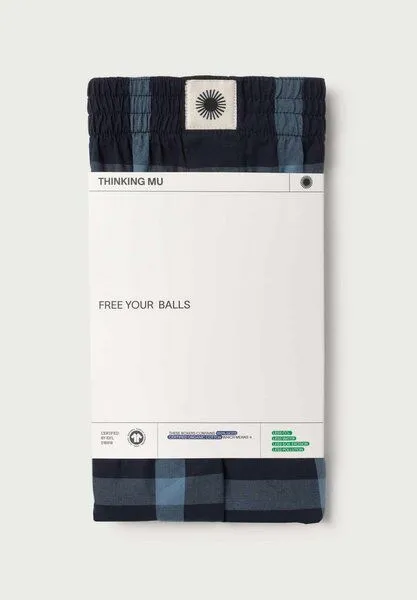 thinking mu thinking mu Boxershort aus Biobaumwolle, Navy (blau), – Produktbild 2 von 3