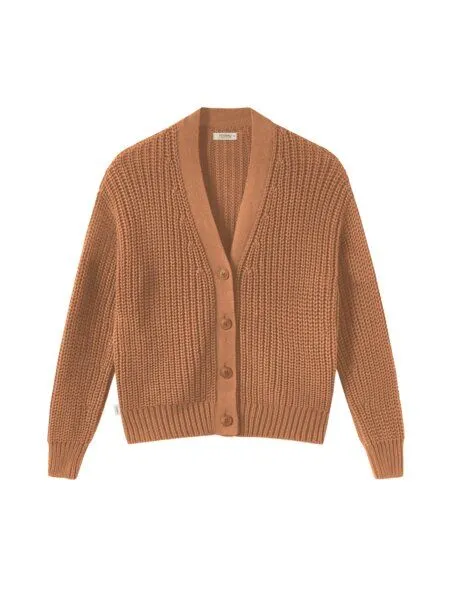 FUXBAU FUXBAU 4Seasons Frauen Strickjacke, Rostbraun, – Produktbild 3 von 4