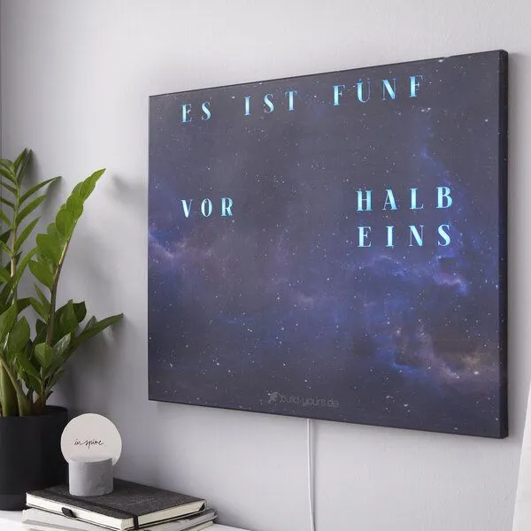 build-yours build-yours Bausatz WordClock Jupiter Space - Bau dir deine Wortuhr - LED Wanduhr – Produktbild 6 von 8