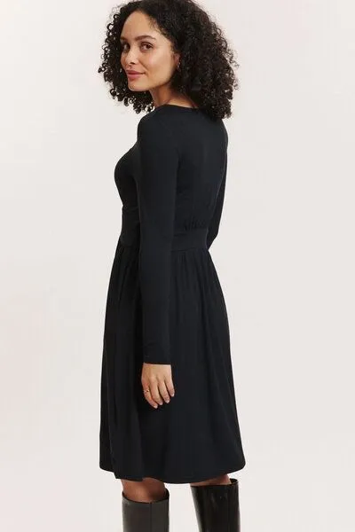 Tranquillo Tranquillo Jersey-Kleid Moonii aus Biobaumwolle, Black, – Produktbild 6 von 7