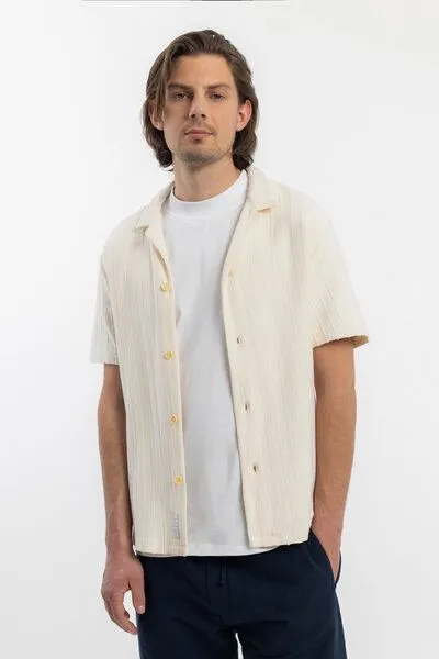 Rotholz Rotholz Strick Bowling Shirt Bio Baumwolle - Creme – Produktbild 1 von 4