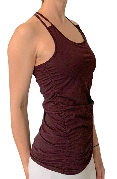 ESPARTO ESPARTO Spaghetti-Top "Suramya", Aubergine, – Produktbild 2 von 4