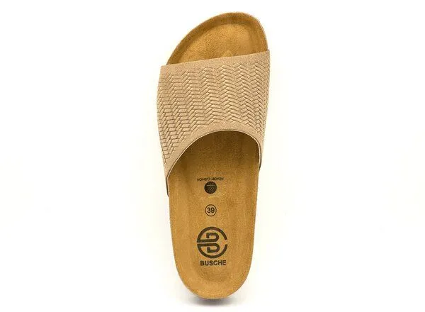 Busche Busche Capri Poolslide embossed, Nude (beige), – Produktbild 3 von 4