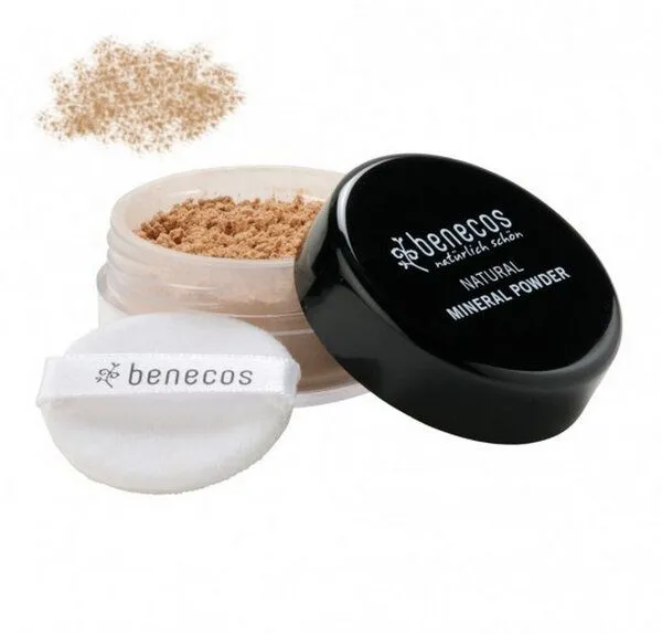 Benecos Benecos Naturkosmetik - Mineral Puder - talkfrei, Medium beige, – Produktbild 2 von 5
