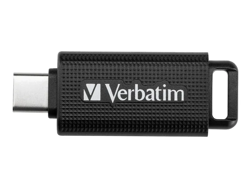 Verbatim Verbatim USB-Stick "Retractable" USB-C, 128 GB, Schwarz/grau, – Produktbild 1 von 5