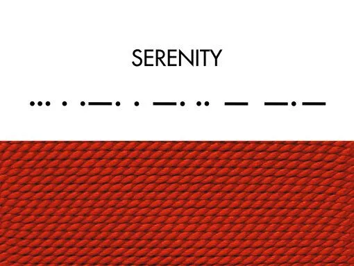 renna deluxe renna deluxe Morse-Code Armband vergoldet, Rot, – Produktbild 4 von 8
