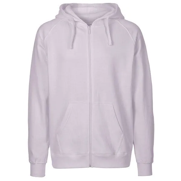 HANDGEDRUCKT HANDGEDRUCKT "Trittsiegel WaschBär" Männer Zip Hoody Neutral, Dusty purple, – Produktbild 3 von 4