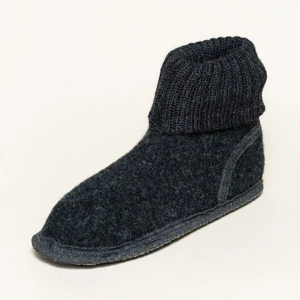 Kitz-Pichler Kitz-Pichler Hüttenschuh Ötz - Hausschuh für Damen & Herren aus 100% Schurwolle, Schwarz, – Produktbild 4 von 4