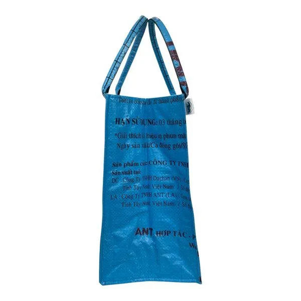 Beadbags Beadbags Einkaufstasche Ri94 recycelter Reissack, Mittelblau (1), – Produktbild 3 von 4