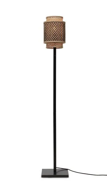 GOOD&MOJO GOOD&MOJO Stehlampe Bhutan S Schwarz 18x25 Schwarz, Natur, – Produktbild 2 von 4