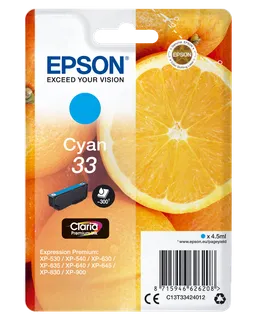 Epson Epson Tintenpatrone T3342/ 33 cyan – Produktbild 1 von 1