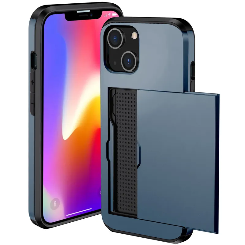 imoshion imoshion Backcover mit Kartenfach für das Apple iPhone 13, Dunkelblau, – Produktbild 1 von 1