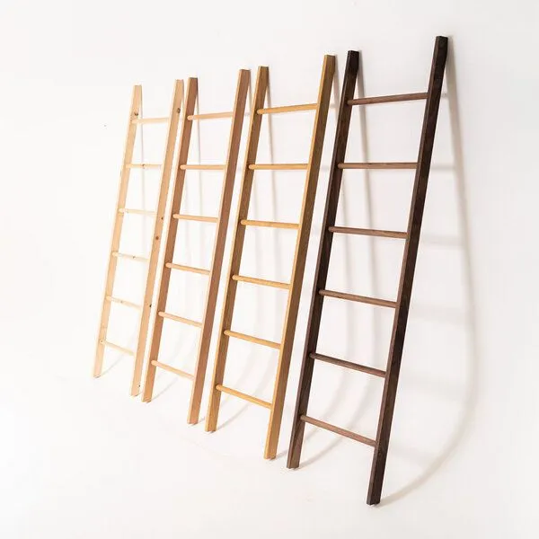 kleiderleiter_de kleiderleiter_de Kleiderleiter Natur 171 cm aus Massivholz (Eiche, Buche, Nussbaum oder Zirbe) – Produktbild 1 von 8