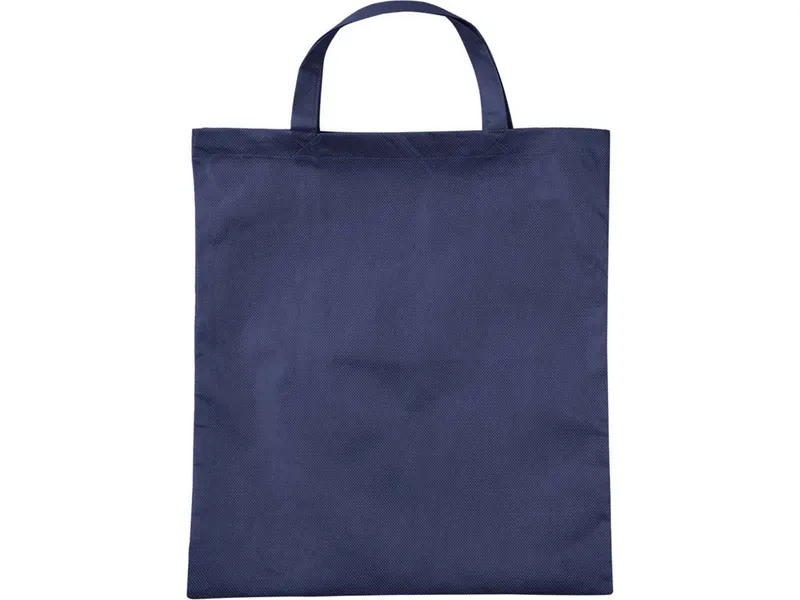 PP-Taschen, dunkelblau 38x42 cm mit zwei kurzen Henkeln – Produktbild 1 von 1