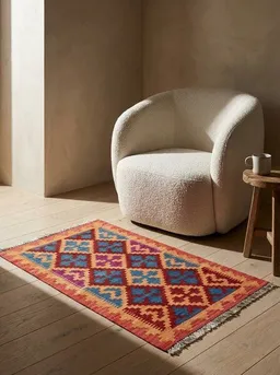 Rugtales Kelim Gashgai Mehrfarbig „Rugtales“ aus Schurwolle, 62x101 cm – Produktbild 1 von 1