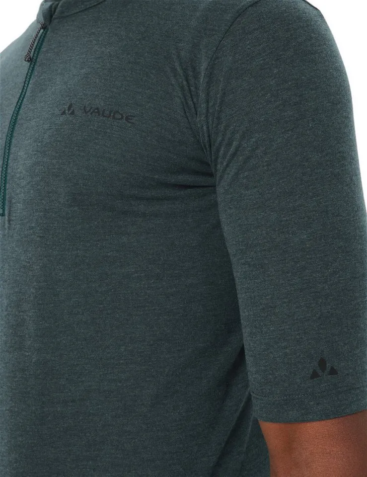 Vaude Vaude T-Shirt Men's Kuro HZ Tricot (1-tlg) atmungsaktives und schnelltrocknendes Radshirt, Blau, – Produktbild 4 von 4