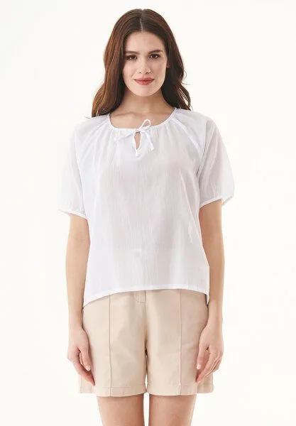 ORGANICATION ORGANICATION Bluse aus Bio-Baumwoll-Voile, Weiß(off white), – Produktbild 1 von 4