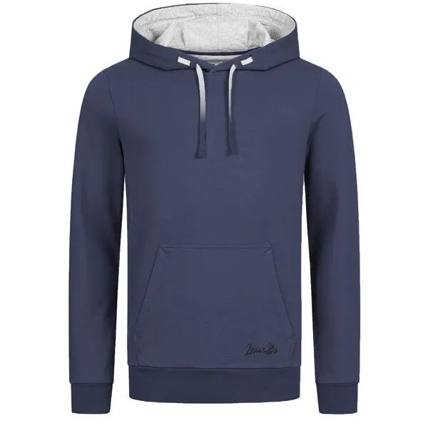Lexi&Bö Lexi&Bö Herren Basic Hoodie - unicolor Bio-Baumwolle, Crown blue (blau), – Produktbild 1 von 2