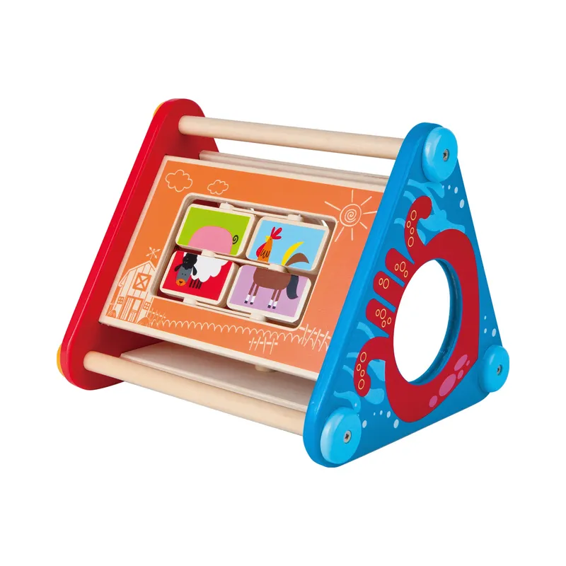 Hape Hape Motorikspielzeug Tierische Action-Box, Mehrfarbig, – Produktbild 1 von 3