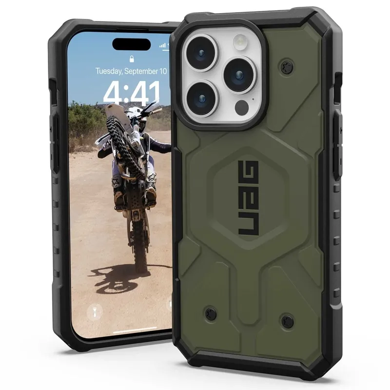 Urban Armor Gear MagSafe-Hülle für Apple iPhone 15 Pro, Urban Armor Gear, Pathfinder, Grün – Produktbild 1 von 1
